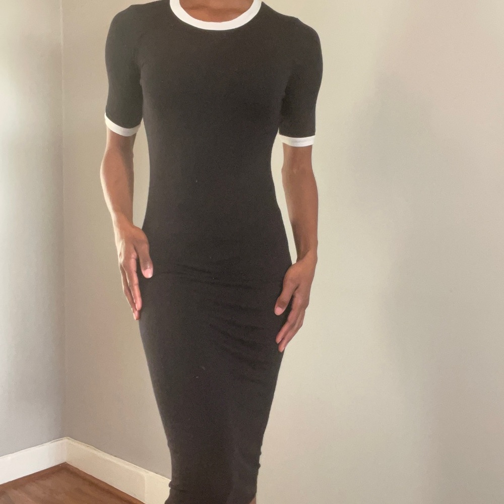 Casual Simple Black Dress